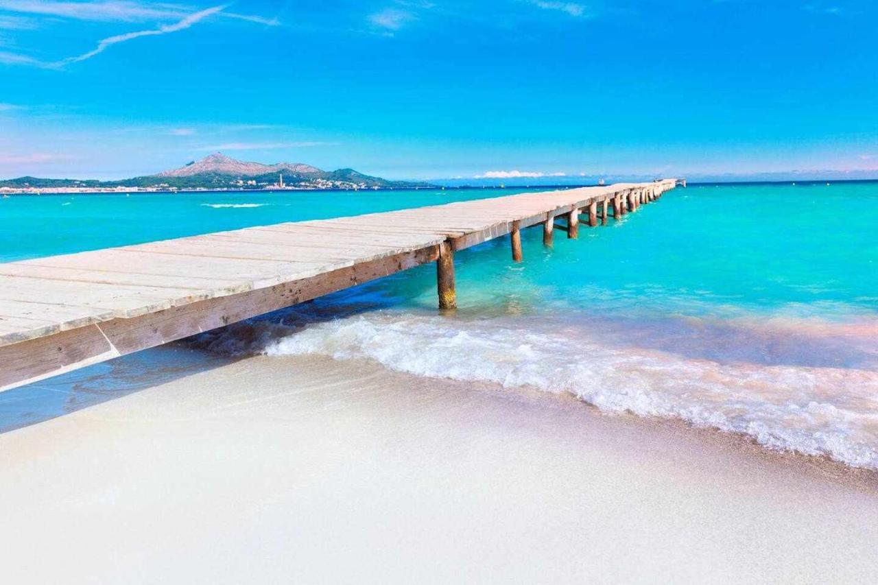 New Apt Relax Home A 150 M Del Mar Wifi Y Piscina Port de Alcudia  Zewnętrze zdjęcie